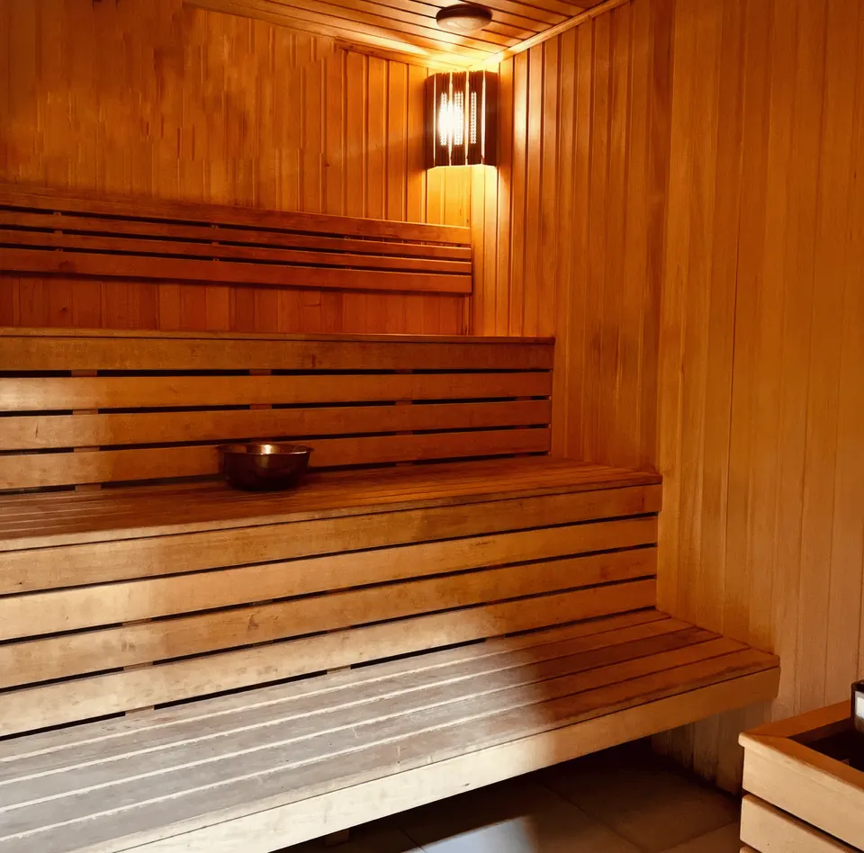 Wooden Finnish sauna